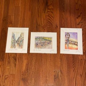 Set of NOLA Drawings by Nurhan Gokturk